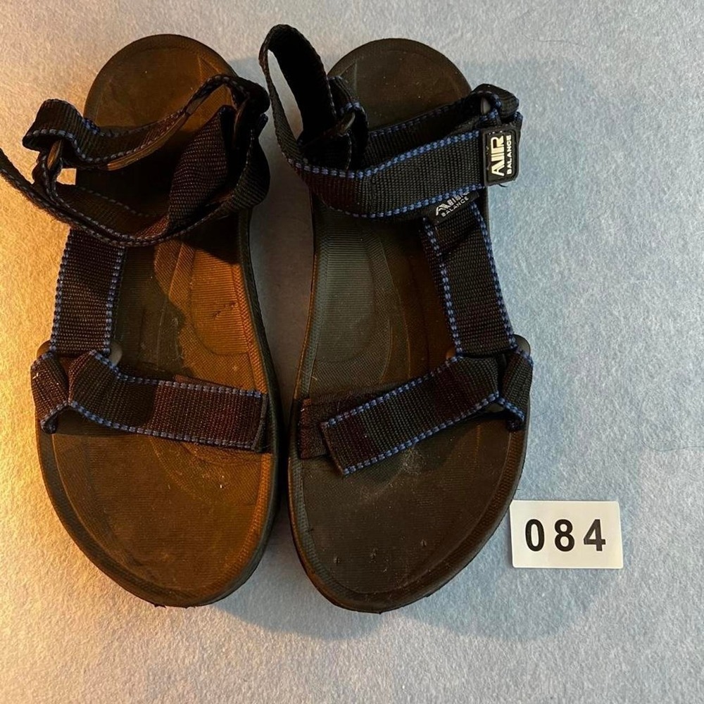 Air Balanced Black and Blue Sandals Size Mens 42 Excellent Condition
